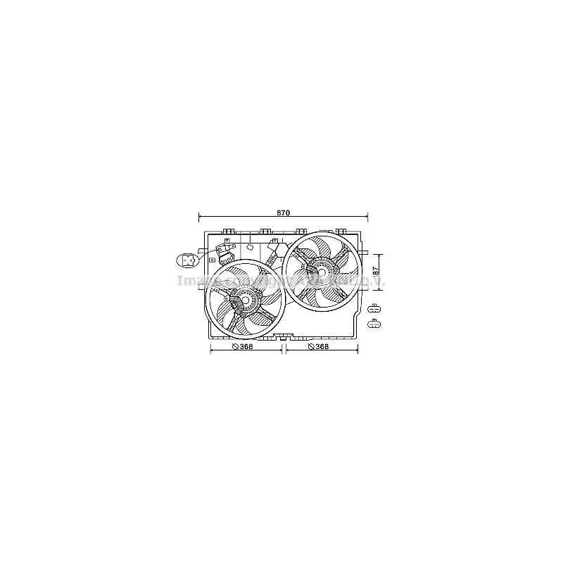 Ventilateur, refroidissement du moteur AVA QUALITY COOLING FT7587