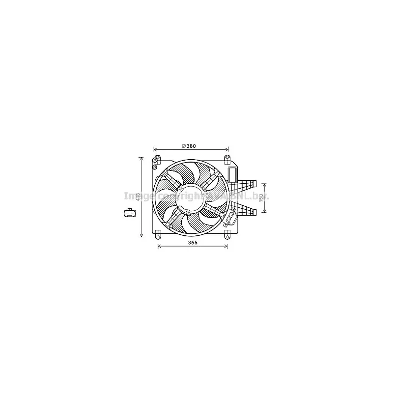 Ventilateur, refroidissement du moteur AVA QUALITY COOLING FT7589