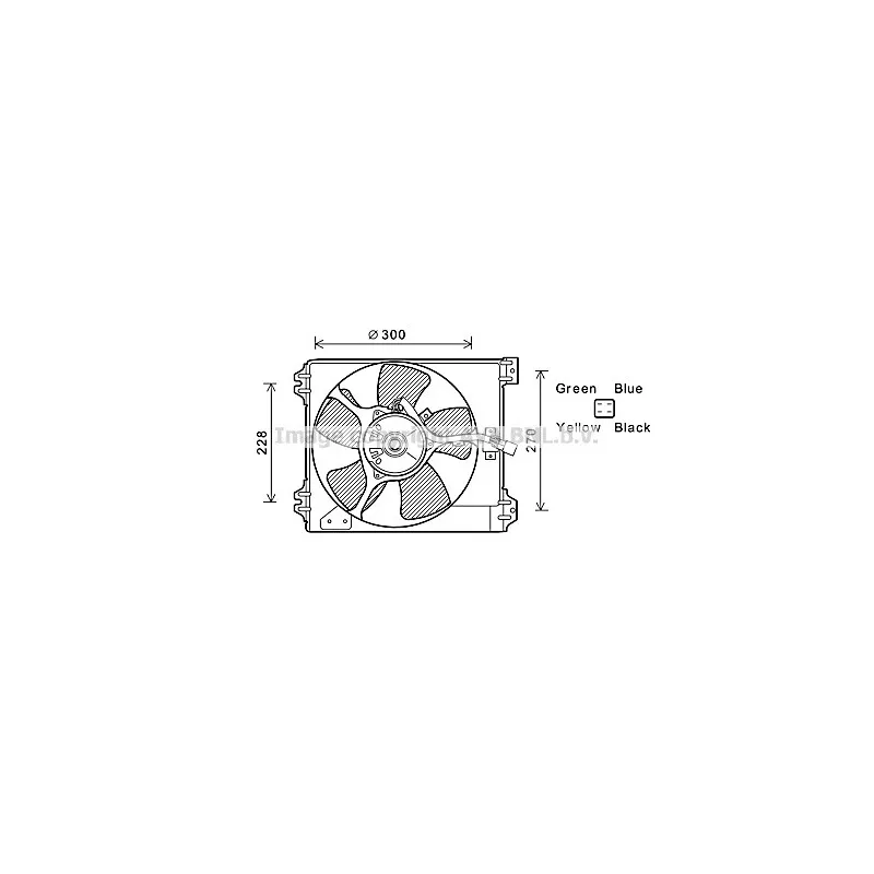Ventilateur, refroidissement du moteur AVA QUALITY COOLING FT7591
