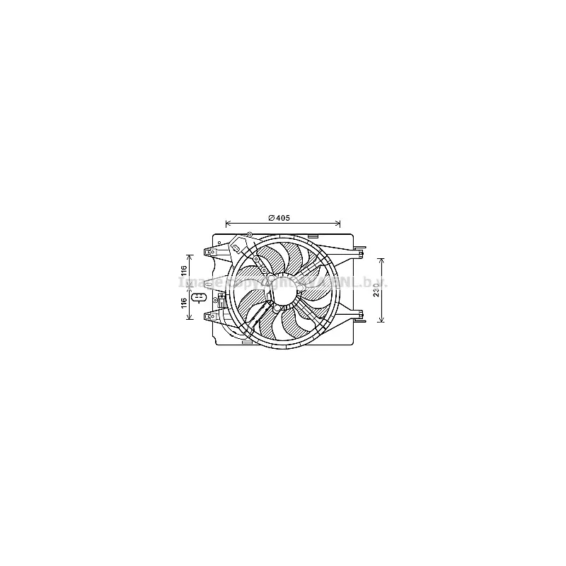 Ventilateur, refroidissement du moteur AVA QUALITY COOLING FT7601