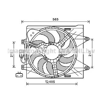 Ventilateur, refroidissement du moteur AVA QUALITY COOLING FT7604