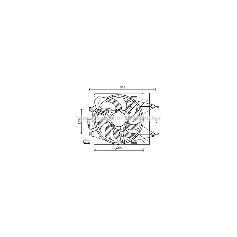 Ventilateur, refroidissement du moteur AVA QUALITY COOLING FT7604
