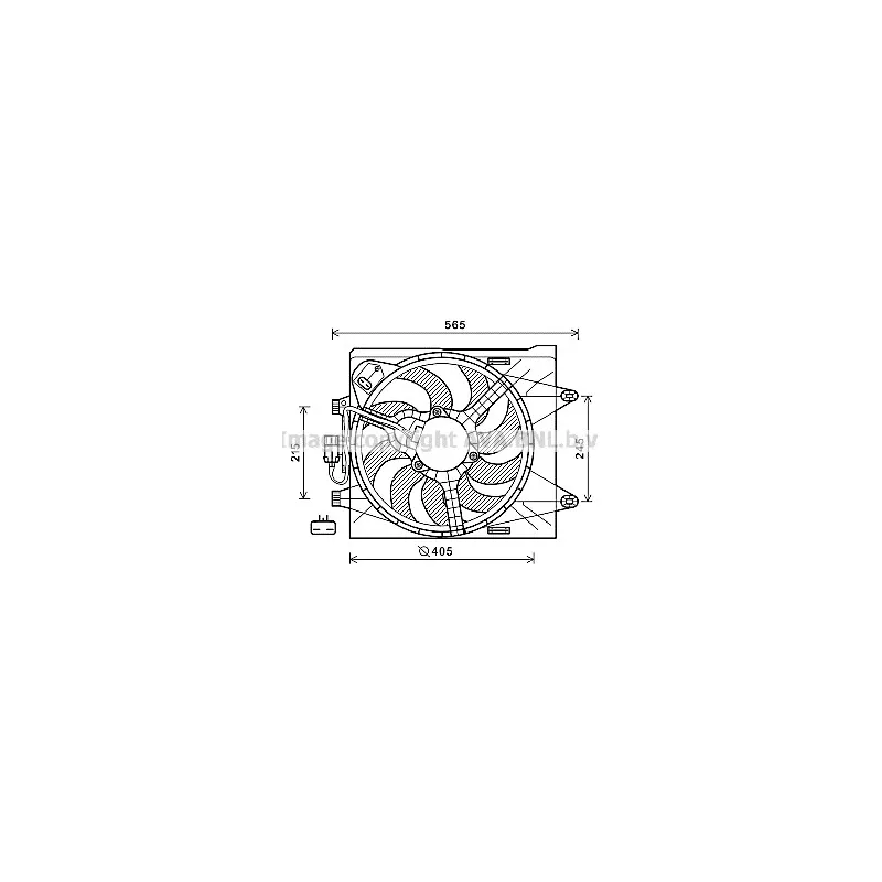 Ventilateur, refroidissement du moteur AVA QUALITY COOLING FT7605
