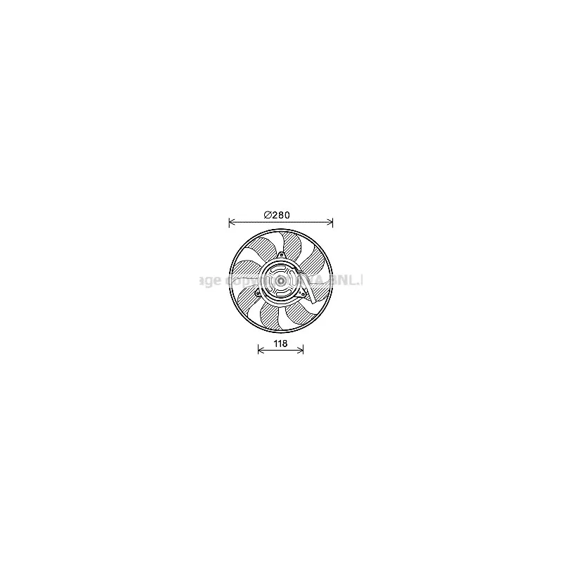 Ventilateur, refroidissement du moteur AVA QUALITY COOLING FT7609