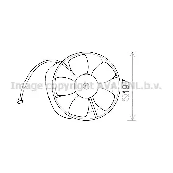 Moteur électrique, pulseur d'air habitacle AVA QUALITY COOLING FT8423