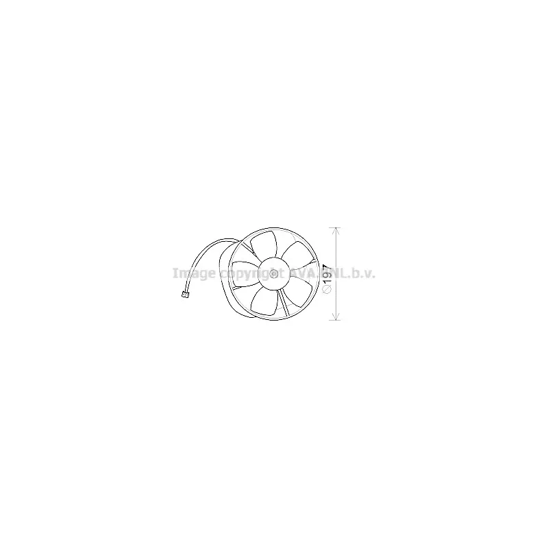 Moteur électrique, pulseur d'air habitacle AVA QUALITY COOLING FT8423