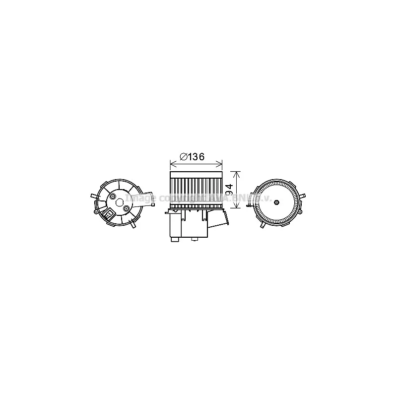 Moteur électrique, pulseur d'air habitacle AVA QUALITY COOLING FT8448