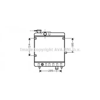 Radiateur, refroidissement du moteur AVA QUALITY COOLING FTA2028