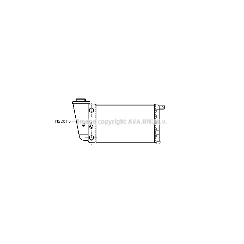 Radiateur, refroidissement du moteur AVA QUALITY COOLING FTA2097