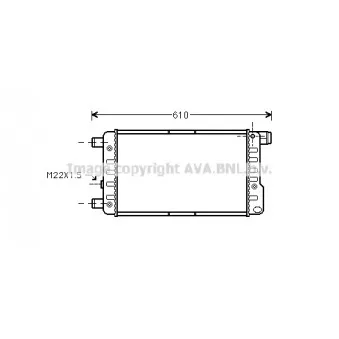 Radiateur, refroidissement du moteur AVA QUALITY COOLING FTA2115