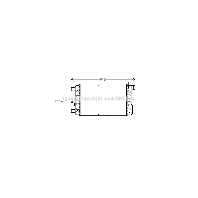 Radiateur, refroidissement du moteur AVA QUALITY COOLING FTA2115