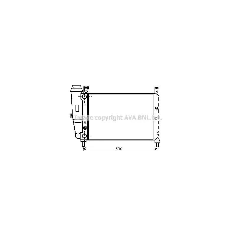 Radiateur, refroidissement du moteur AVA QUALITY COOLING FTA2122