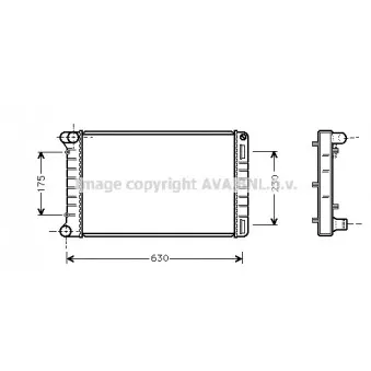 Radiateur, refroidissement du moteur AVA QUALITY COOLING FTA2210