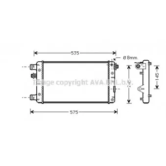 Radiateur, refroidissement du moteur AVA QUALITY COOLING