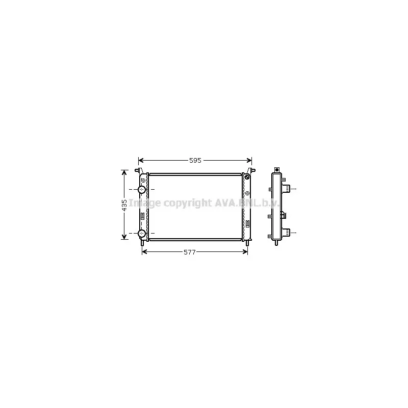 Radiateur, refroidissement du moteur AVA QUALITY COOLING FTA2316
