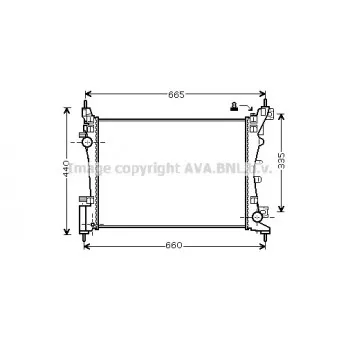 Radiateur, refroidissement du moteur AVA QUALITY COOLING