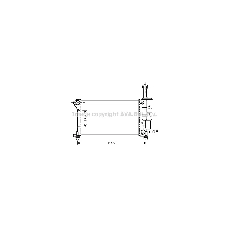 Radiateur, refroidissement du moteur AVA QUALITY COOLING FTA2335