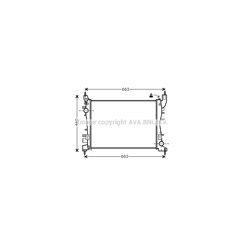 Radiateur, refroidissement du moteur AVA QUALITY COOLING FTA2358