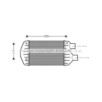 Intercooler, échangeur AVA QUALITY COOLING FTA4267