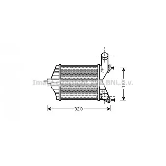 Intercooler, échangeur AVA QUALITY COOLING FTA4280