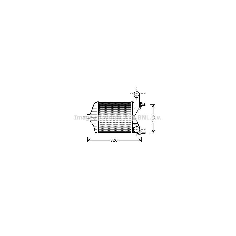 Intercooler, échangeur AVA QUALITY COOLING FTA4280