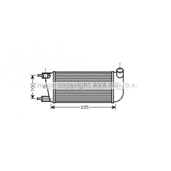 Intercooler, échangeur AVA QUALITY COOLING FTA4352