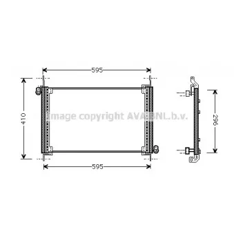 Condenseur, climatisation AVA QUALITY COOLING FTA5237