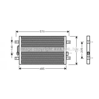 Condenseur, climatisation AVA QUALITY COOLING FTA5240