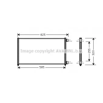 Condenseur, climatisation AVA QUALITY COOLING FTA5256