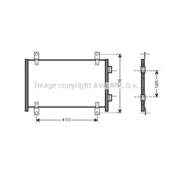 Condenseur, climatisation AVA QUALITY COOLING FTA5302
