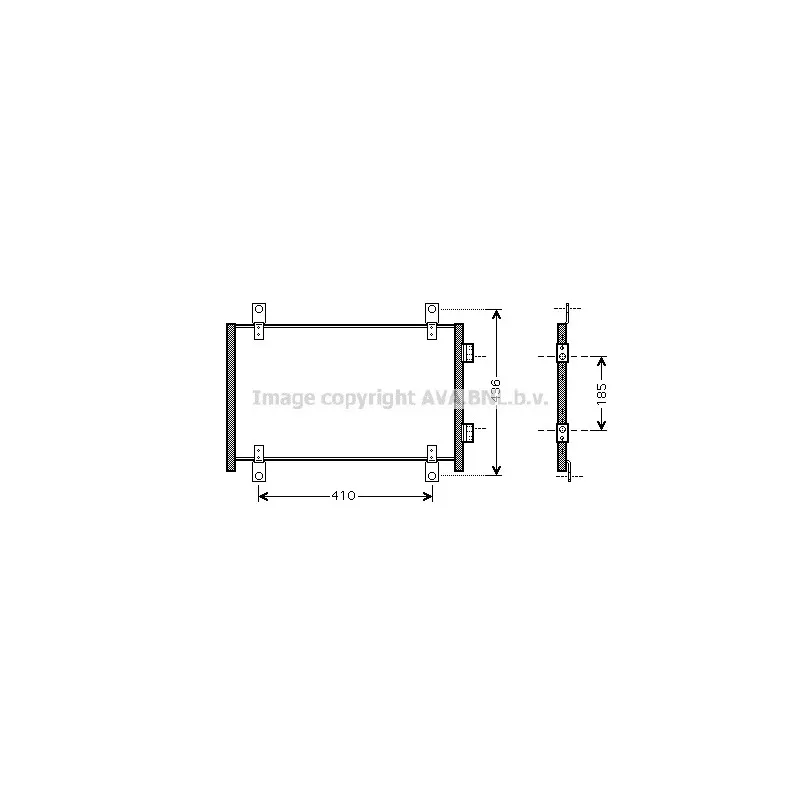 Condenseur, climatisation AVA QUALITY COOLING FTA5302