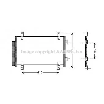 Condenseur, climatisation AVA QUALITY COOLING FTA5351D