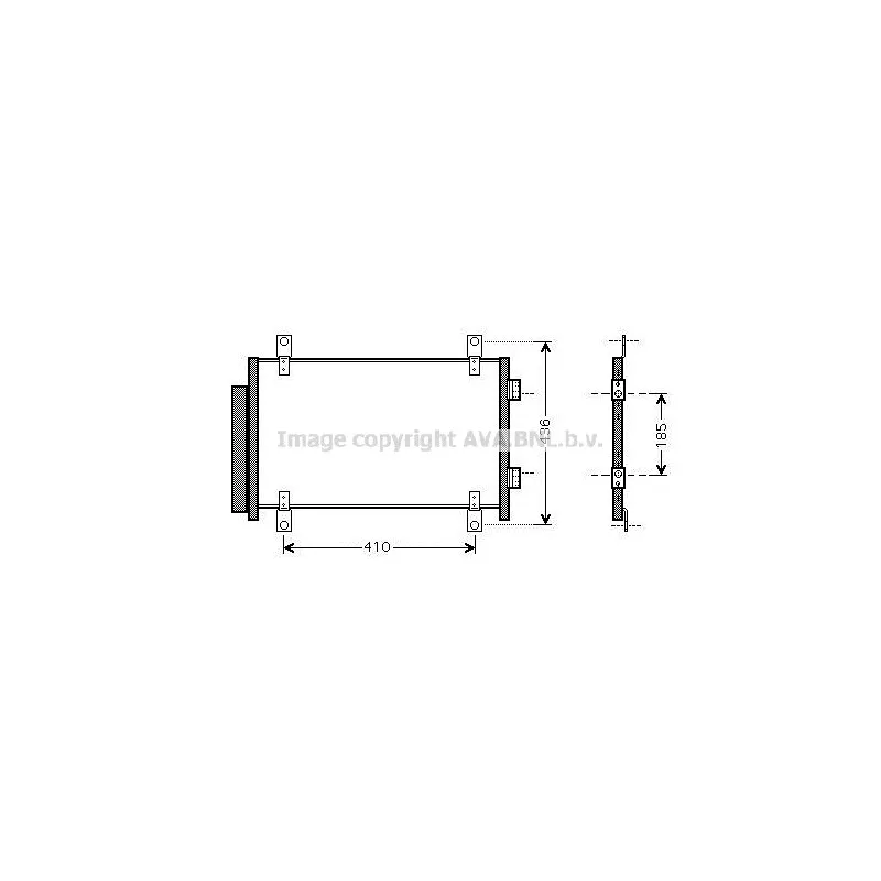 Condenseur, climatisation AVA QUALITY COOLING FTA5351D