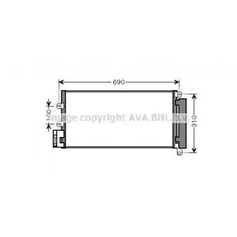 Condenseur, climatisation AVA QUALITY COOLING FTA5356D