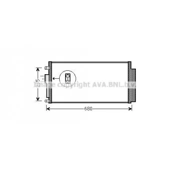 Condenseur, climatisation AVA QUALITY COOLING FTA5386D