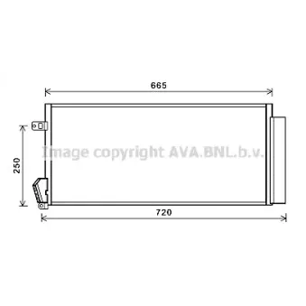 Condenseur, climatisation AVA QUALITY COOLING FTA5396D