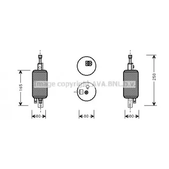 Filtre déshydratant, climatisation AVA QUALITY COOLING FTD029