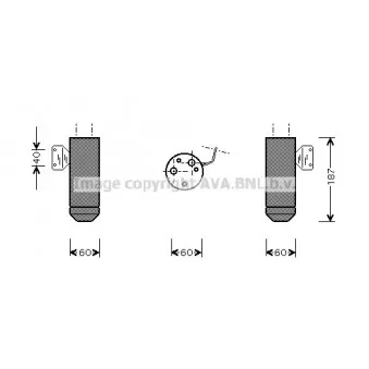 Filtre déshydratant, climatisation AVA QUALITY COOLING FTD075