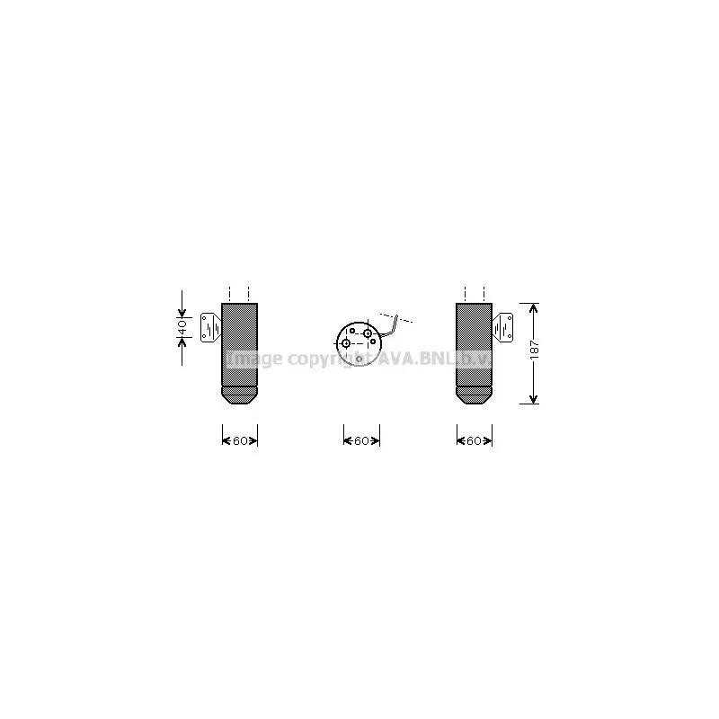 Filtre déshydratant, climatisation AVA QUALITY COOLING FTD075