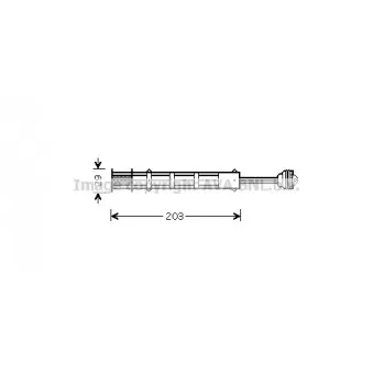 Filtre déshydratant, climatisation AVA QUALITY COOLING FTD282