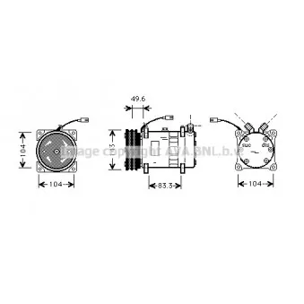 Compresseur, climatisation AVA QUALITY COOLING FTK324