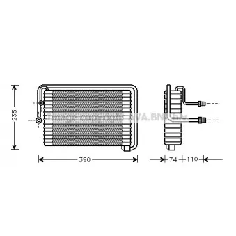 Evaporateur climatisation AVA QUALITY COOLING FTV021