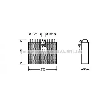 Evaporateur climatisation AVA QUALITY COOLING FTV071