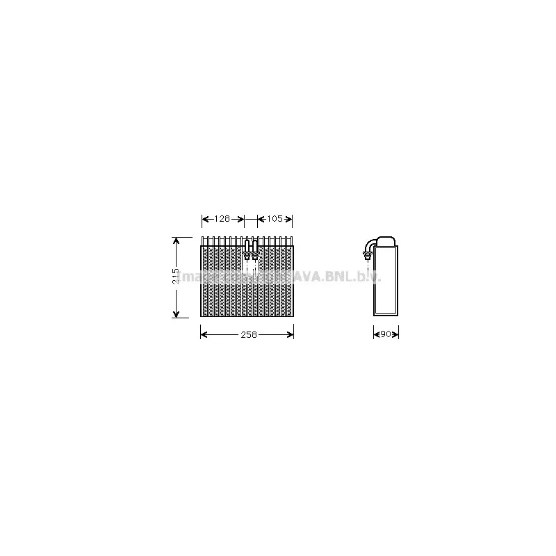 Evaporateur climatisation AVA QUALITY COOLING FTV071