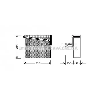 Evaporateur climatisation AVA QUALITY COOLING FTV072