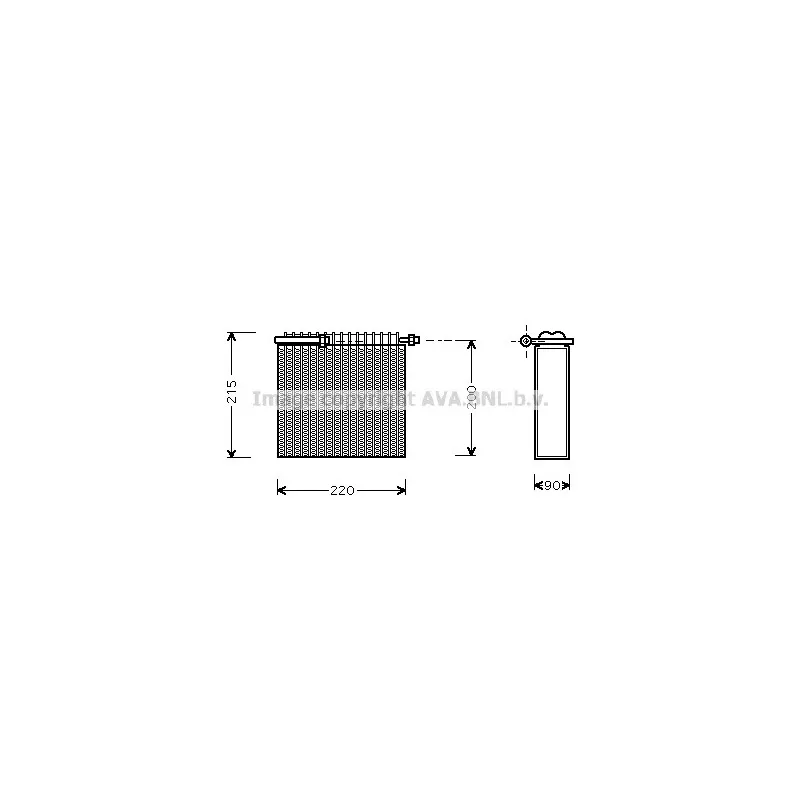 Evaporateur climatisation AVA QUALITY COOLING FTV104