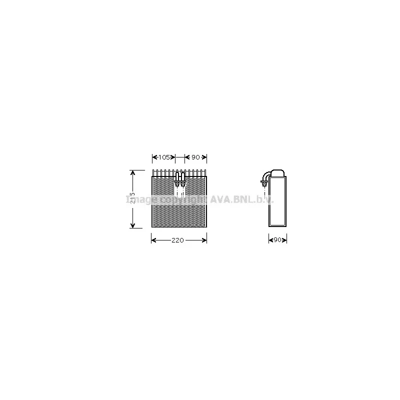 Evaporateur climatisation AVA QUALITY COOLING FTV257