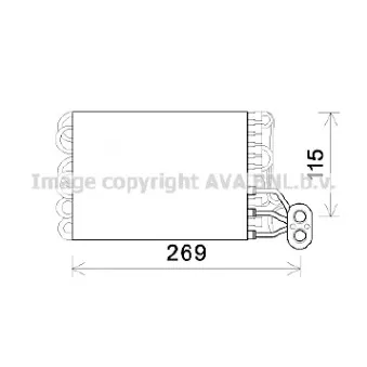 Evaporateur climatisation AVA QUALITY COOLING