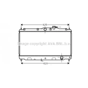Radiateur, refroidissement du moteur AVA QUALITY COOLING HD2010