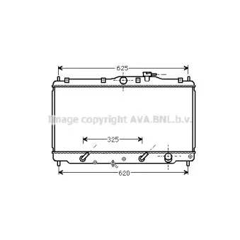 Radiateur, refroidissement du moteur AVA QUALITY COOLING HD2011